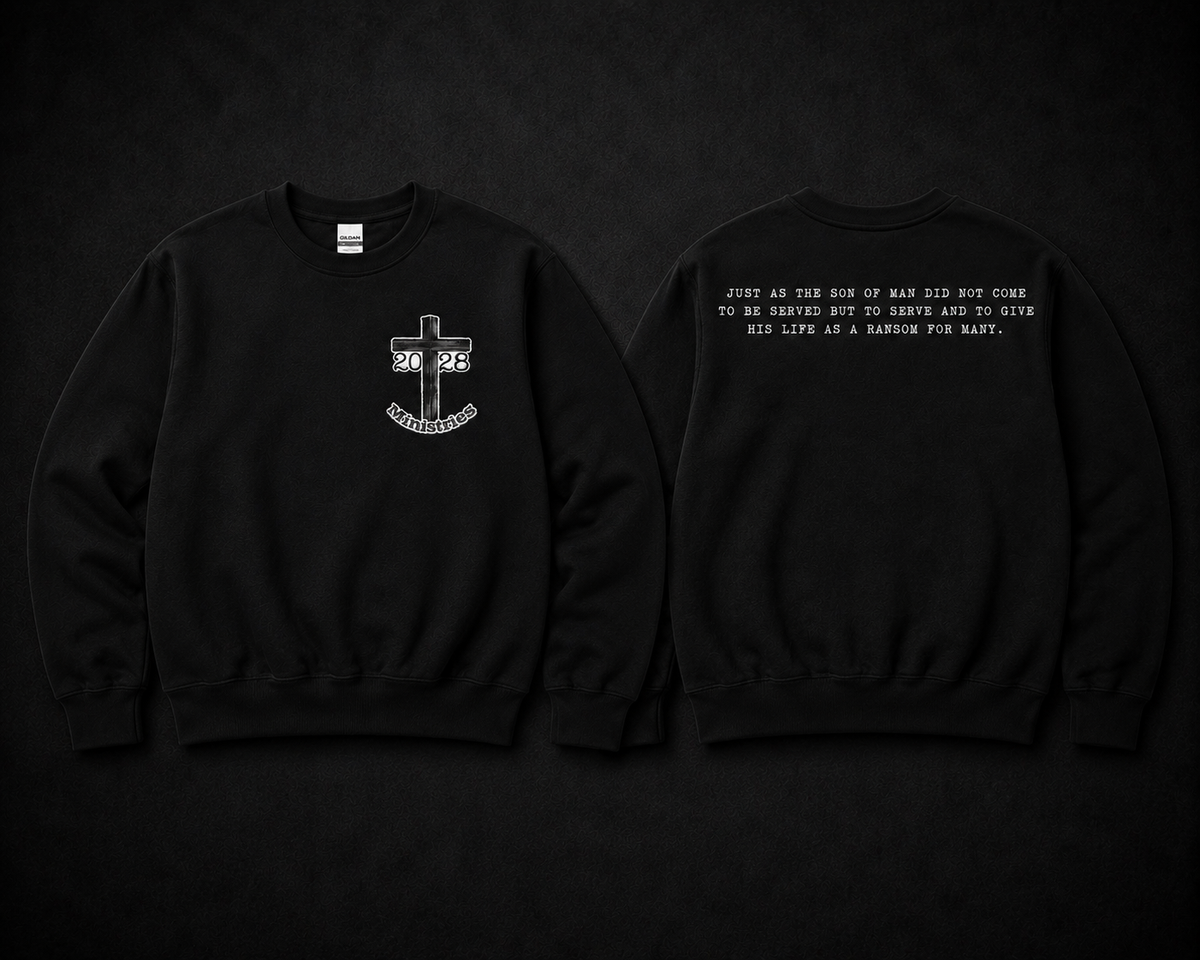 Matthew 20:28 Ministries Crewneck Sweatshirt